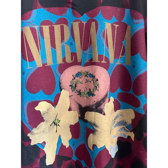 Nirvana Heart Shaped Box Vintage T-shirt Reprint Brockum Tag - Picture 3 of 4